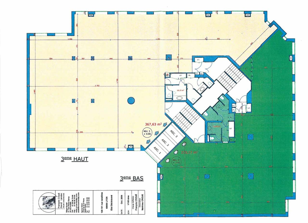 Bureau Lyon 833m² Location bureau Lyon Rhône OLBUR2427657 15